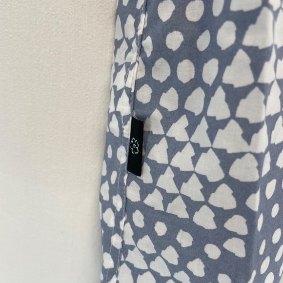 Ted Baker Short Sleeve Button Down Dress Shirt Blue White Men’s Size 4 Dry Clean - Picture 10 of 16